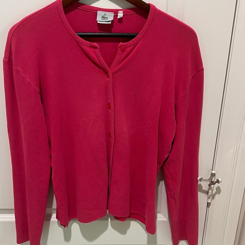 Lacoste Pink Cotton Sweater 44/M